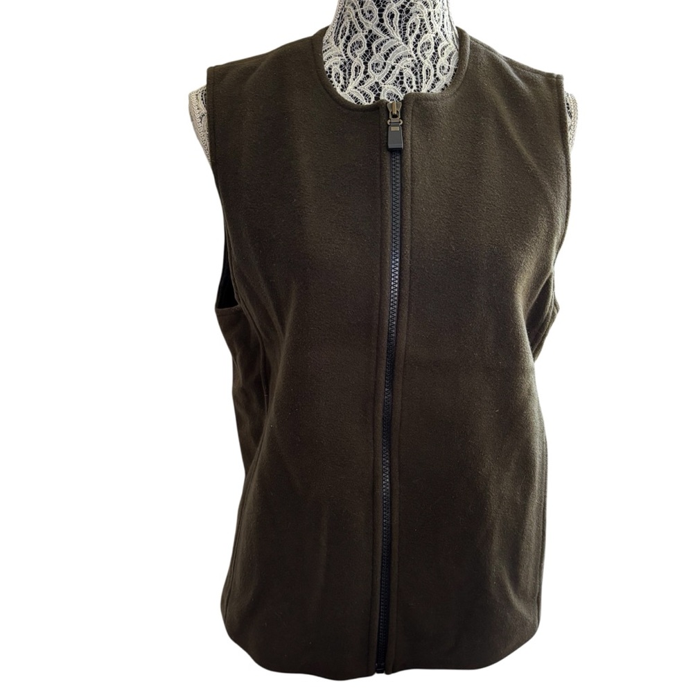 Mallia Wool and Cashmere Dark Olive Vest